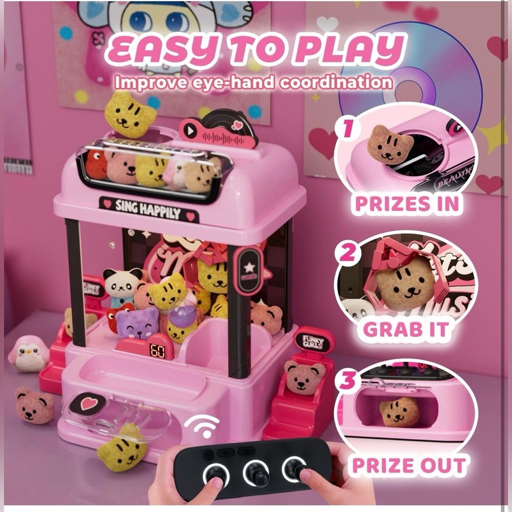 New Claw Machine for Kids with Remote Control. Birthday Gifts - Picture 6 of 7